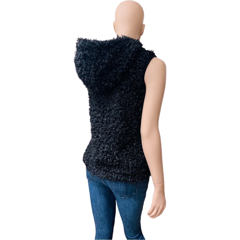 NWT Anatomie faux fur Hoodie Vest Size S in excellent condition 100% polyester - Picture 9 of 14